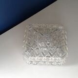 Square glass ceiling lamp vintage