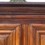 Louis XIII wardrobe in solid walnut