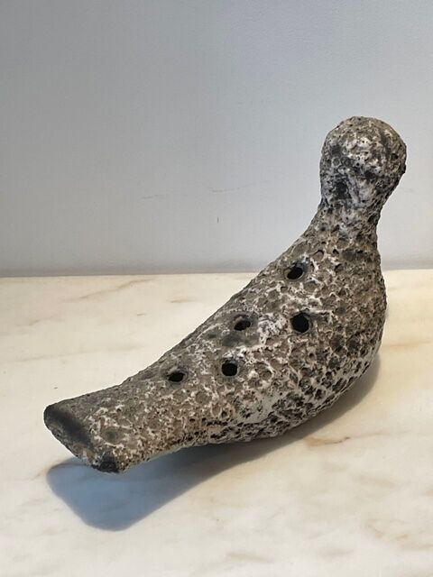 Vase zoomorphic sculpture "fat lava" Vallauris 1950