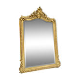 Miroir 156x106 ancien XIXè,dorure à la feuille d’or