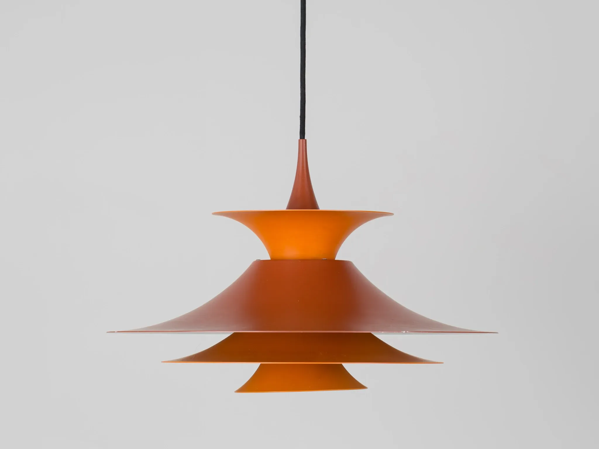 Danish vintage Radius pendant lamp by Erik Balslev, Fog og Morup, 1977