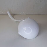 White ceramic ladle