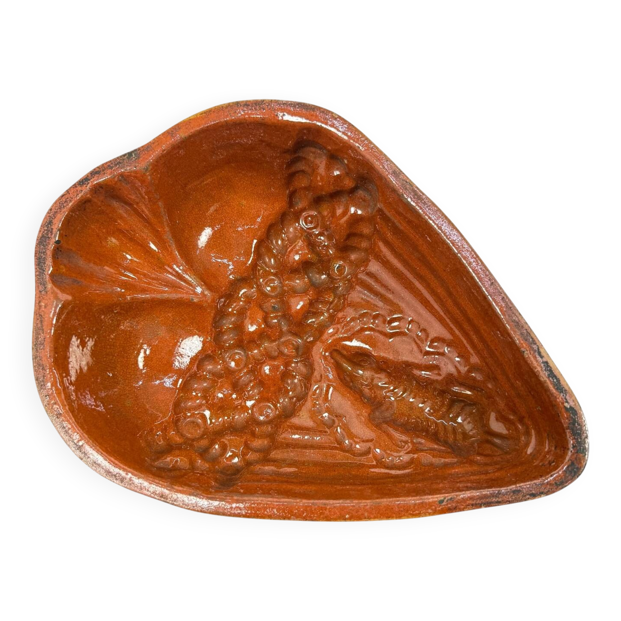 Antique French Terracotta Pâté Mold