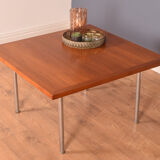 Table basse chromée Hans J Wegner teck restauré & palissandre  Andreas Tuck