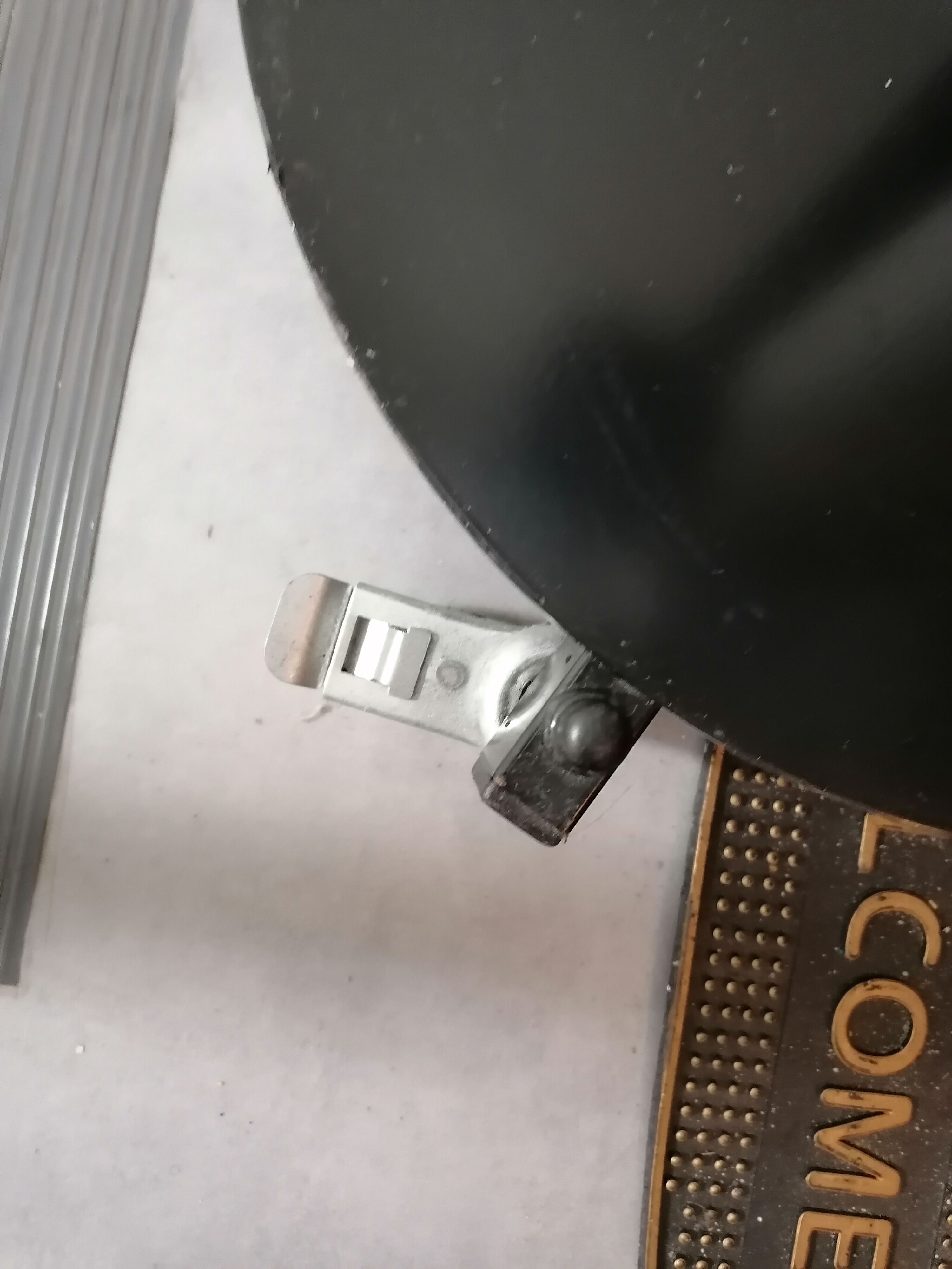 Metal card holder from the 70s