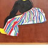 Large Swedish Tableau Signed Lars Norman (1962) – Oil on Panel