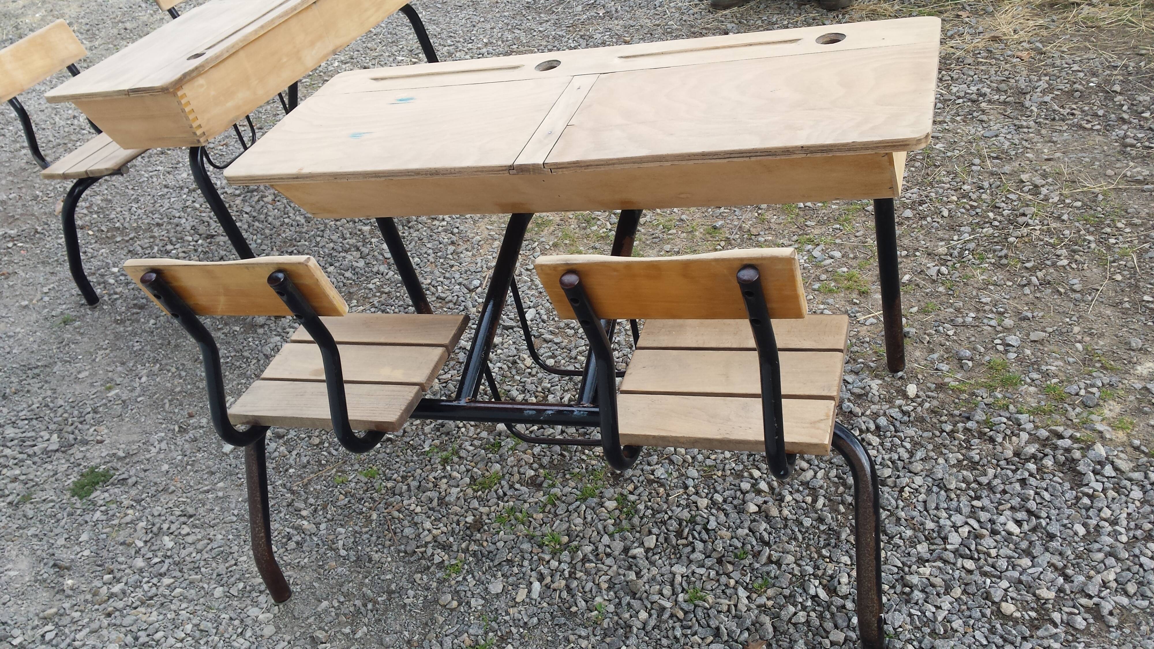 Double schoolboy desk