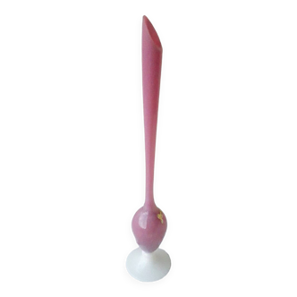 Vase soliflore opaline rose