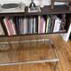 Chrome and glass coffee table from the 70s.