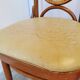 Set of 4 Vintage Bentwood Dining Chairs: Cane Back, Leather Seat, Thonet St