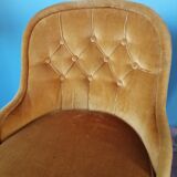 Pair of toad armchairs chest 80s