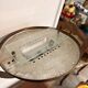 Vintage Space Age Italian Modernist Brass Gold Chandelier