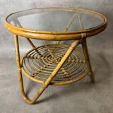 Rattan Coffee Table from the 60s
