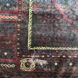 Handmade handmade Afghan Belutch vintage carpet 122x206 cm