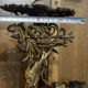 Pair of naturalistic wall sconces with fish circa 1900