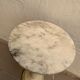White marble pedestal table