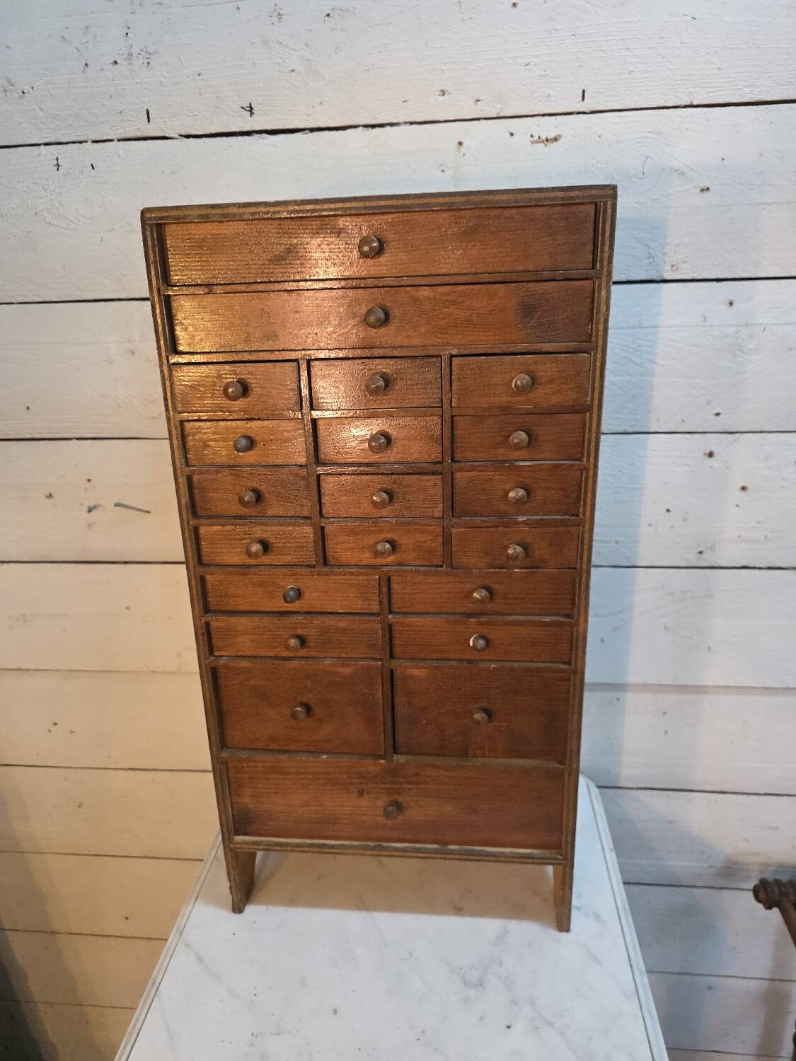 Watchmaker's workshop cabinet with drawers