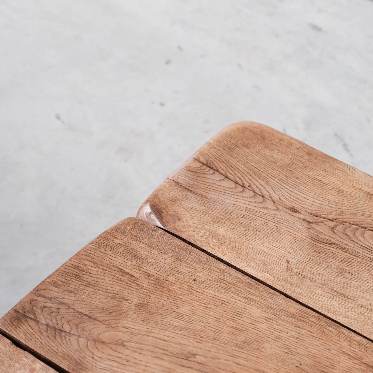 Brutalist oak mid-century belgium sleeper coffee table