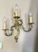 Louis XV-style wall light in solid bronze