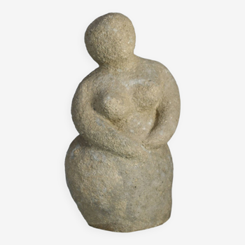 Sculpture en résine imitation pierre, circa 1960