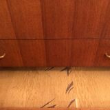 Scandinavian wooden chest of drawers from the 1960s