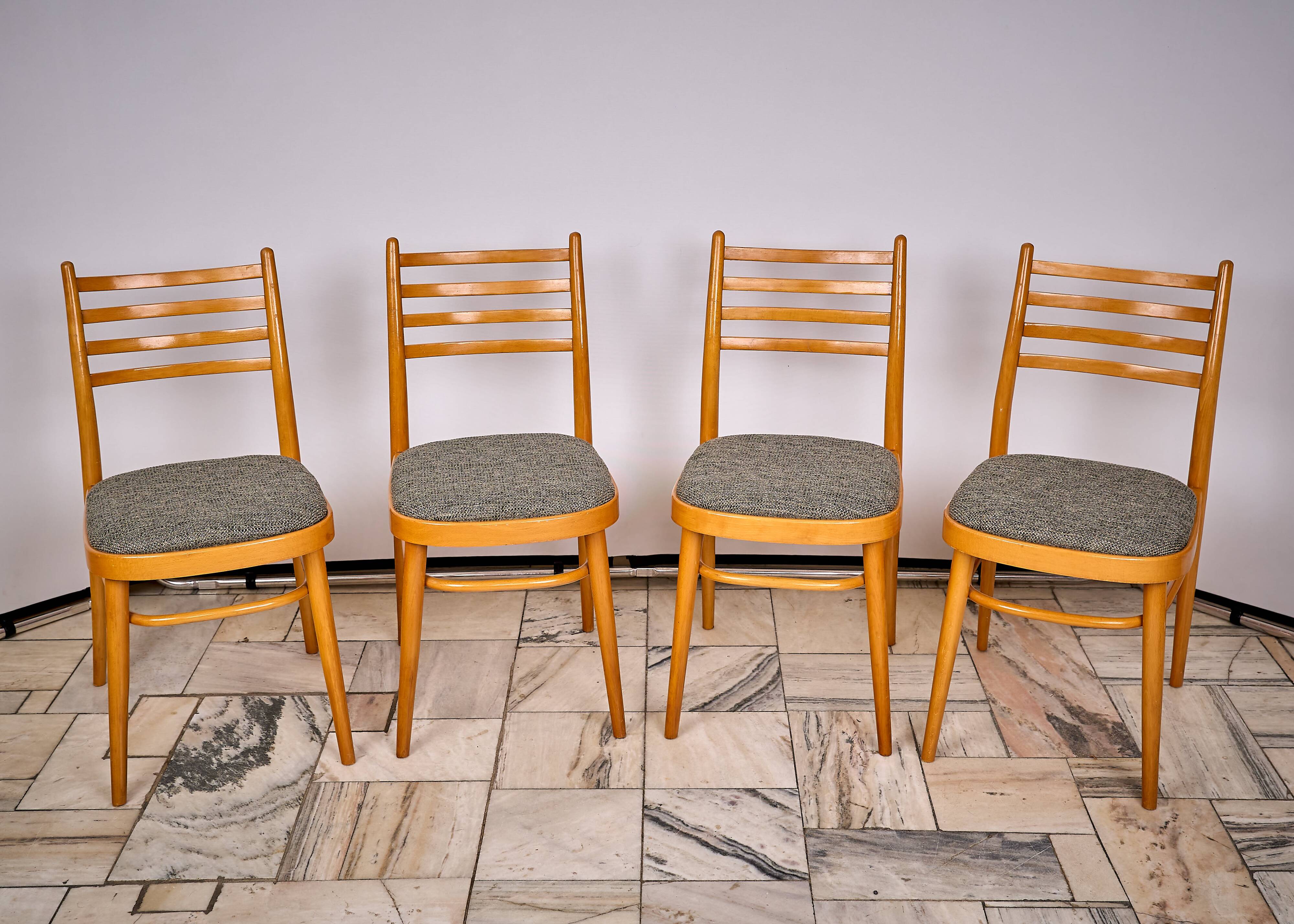 Set of 4 chairs designed by Antonin Suman for TON Czechoslovakia, 1960s