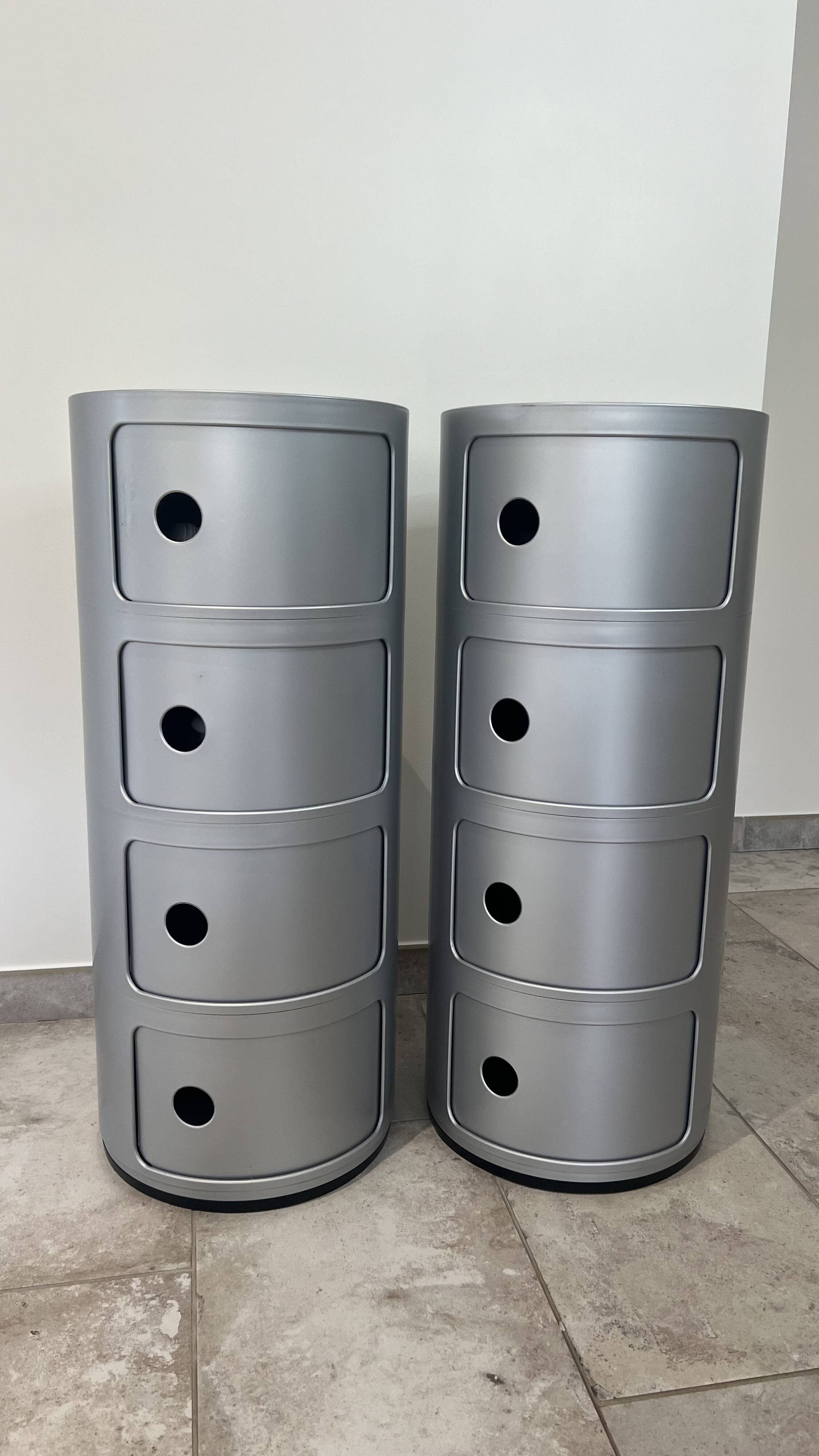 Set of 2 Kartell Componibili 4 Doors