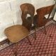 Pair chair bistro baumann gentian vintage 50/60