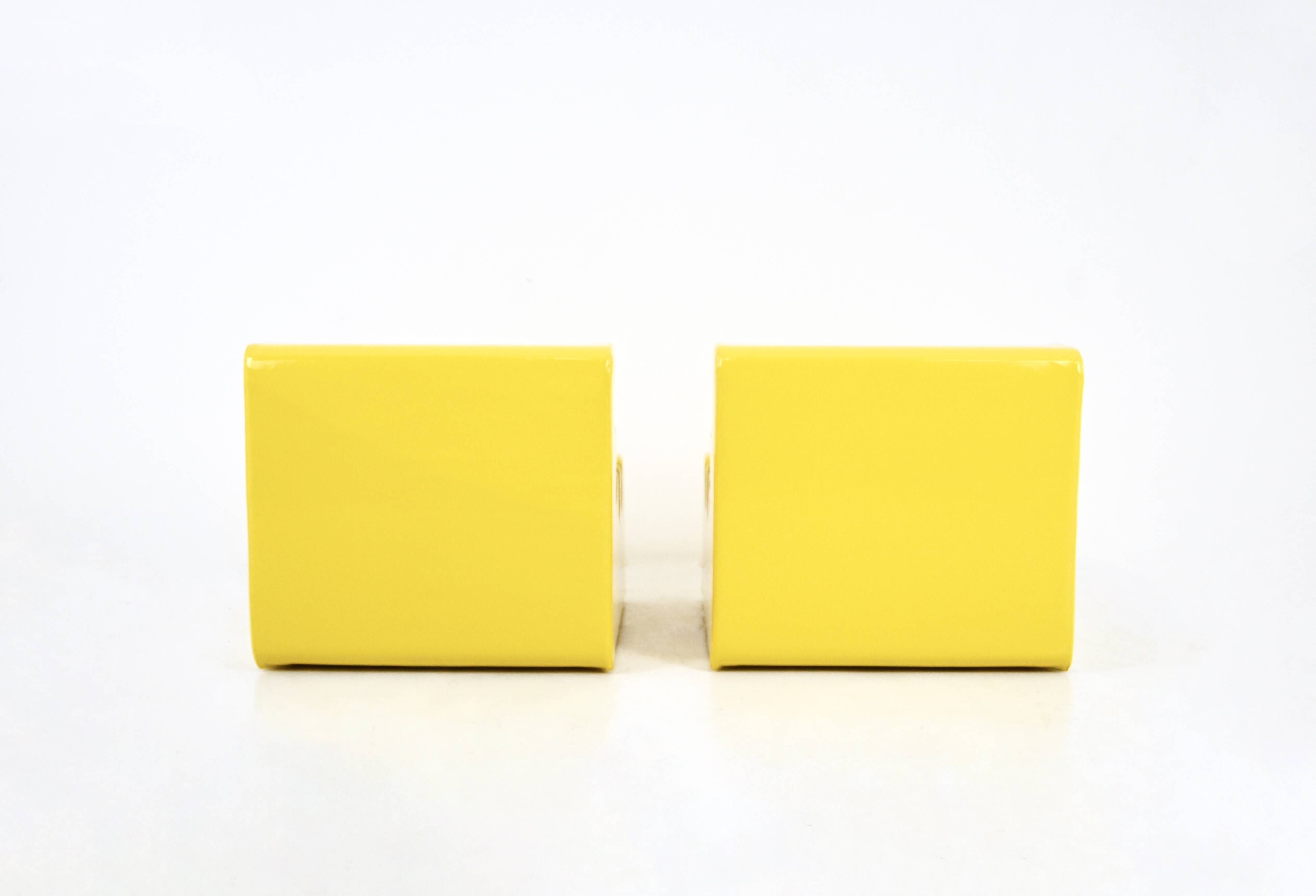 Pair of yellow “Karelia” armchairs by Liisi Beckmann for Zanotta, 1960