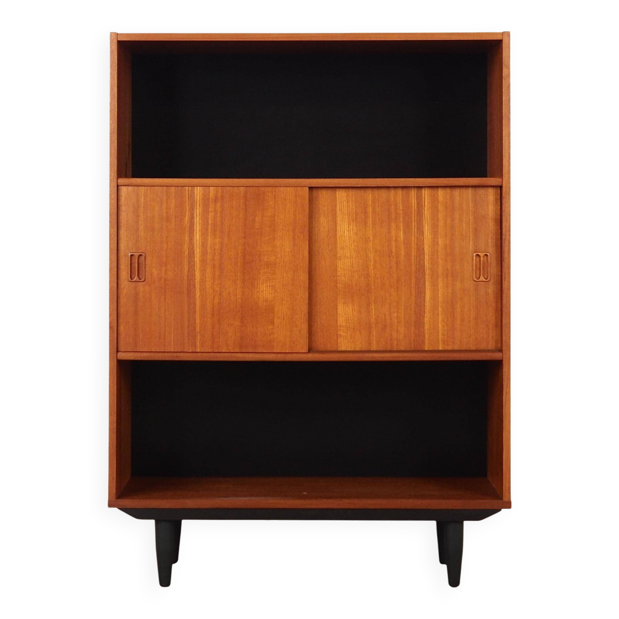 Bibliothèque en teck, design danois, années 1970, production : Danemark