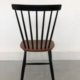 Swedish Teak Chairs by S. E. Fryklund for Hagafors, 1960s, Set of 4