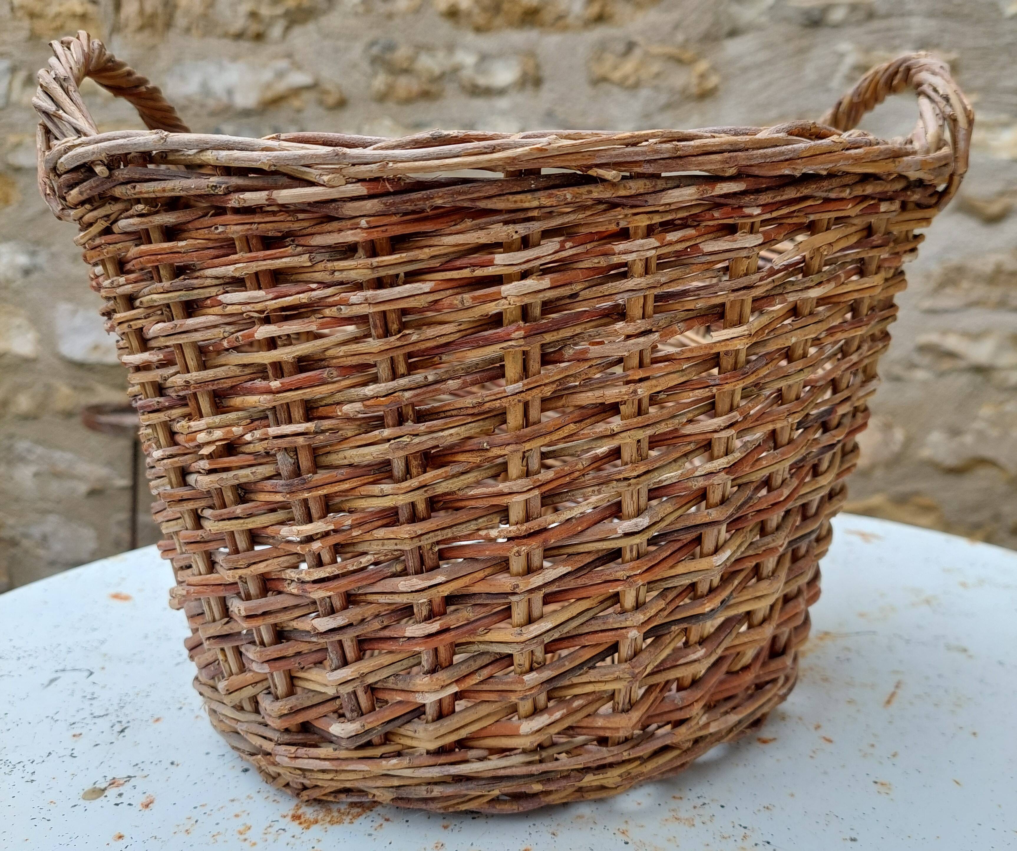 Vintage wicker basket 29 cm