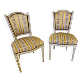 Paire de chaises de style Louis XVI – élégantes et raffinées