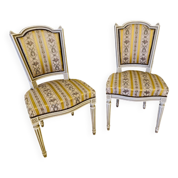 Pair of Louis XVI style chairs – elegant and refined