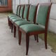 6 chaises aca​jou Gaston Poisson art déco 1930/1940