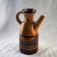 Water pitcher, vibe sixties black and ochre - anonymous - 50s / 60s