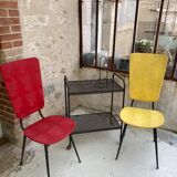Pair of chairs skaï 1950/60