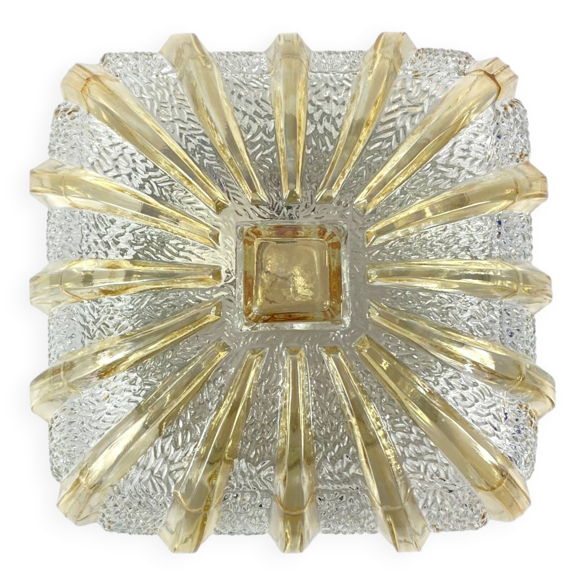 Wall light ceiling light two-tone glass minimalist 1970 1980 seventies eighties LAMP-7274