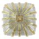 Wall light ceiling light two-tone glass minimalist 1970 1980 seventies eighties LAMP-7274