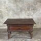 Petit écritoire table basse ancienne indonésienne en teck H33 40,5x55