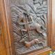 Carved oak solid wood door