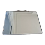 Old rectangular barber wall mirror, 39x29 cm