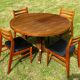 Set of 6 Scandinavian design chairs