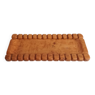 Large old solid wood tray