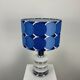 Lampe de table chrome et verre de sapce age par Hustadt Leuchten 1970