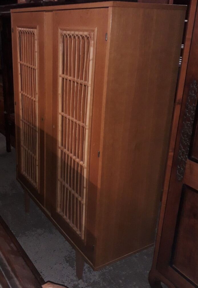 Armoire vintage 2 portes osier