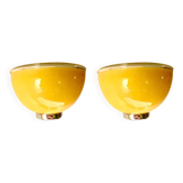 Pair of Murano glass wall lights by Vistosi for Artemide, Italy 1980.