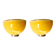 Pair of Murano glass wall lights by Vistosi for Artemide, Italy 1980.