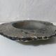 asymmetrical brutalist stoneware bowl signed Vintage