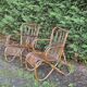 Paire de sieges en rotin annee 1950